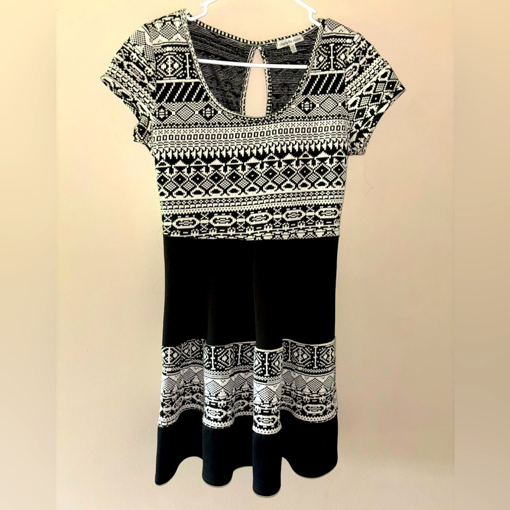 Charlotte Russe | Black and White Patterned Dress